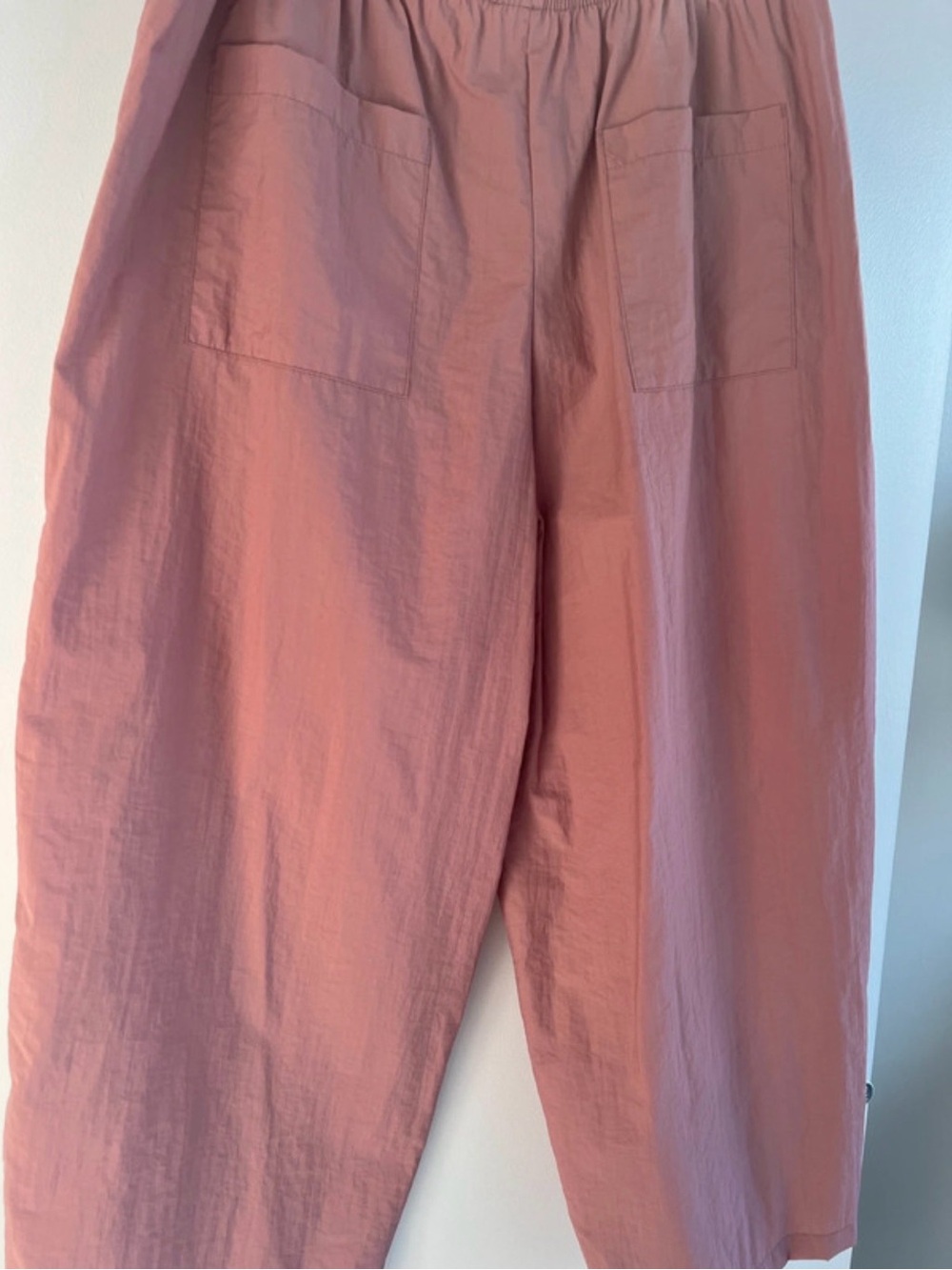 Zara Relaxed Drawstring Joggers in Dusty Rose; NWOT; XL - Picture 3 of 3